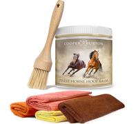 COOPER & BURTON Bálsamo para pezuñas para caballos, cuidado de pezuñas con aceites naturales para pezuñas saludables, 500 ml, protege contra grietas, cuidado intensivo para cascos de caballo (bálsamo