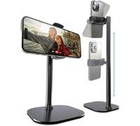 COOPER ChatStand, Soporte Movil Mesa Ajustable para Grabar, Tripode Movil Videos, Soporte Telemovel Mesa, Tripe Telemovel, Tripode para iPhone et Samsung et Android (Negro Noche)