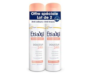 Cooper etiaxil desodorante suavidad 48h aerosol sin aluminio 2x150ml