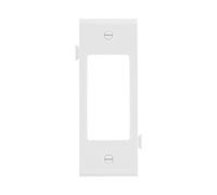 Cooper Wiring Devices STC26W - Placa de pared central de policarbonato de 1 banda, seccional, tamaño mediano, color blanco
