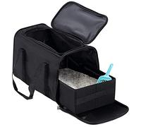 Coopeter - Caja de Arena portátil para Gatos, transportador de Arena para Viajes e Interiores, Peso Ligero, Plegable