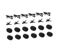 COOPHYA 1 Juego Kit de Micrófono Lavalier con Clips Metálicos Clips Plásticos y Fundas para Entrevistas y Grabaciones de Video
