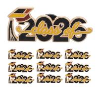 COOPHYA 10 Broches de Solapa de Graduación: Broche de Aleación de La Clase 2026, Recuerdo para Profesores, Ropa, Bolsos, Mochilas, Joyas, Decoración.