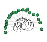 COOPHYA 10 Diademas de Antena Extraterrestre Bolas de Espuma y Purpurina Verde, Accesorio de Disfraz Versátil para Fiesta de Halloween y Actuaciones en Escenario