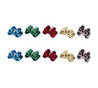 COOPHYA 10 Lazos Pelo de Perro Pedrería Brillante, Accesorios para Mascotas, Material de Cinta Flexible y Cómodo, Adecuado para Fiestas Color Aleatorio Varios Estilos
