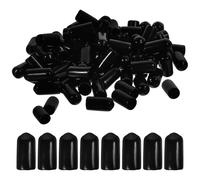 COOPHYA 100 Tapas Vertedoras para Vino de Pvc Negro, Sellado Antipolvo para Surtidores de Botellas, Ideales para Cafeterías y Cocinas