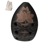 COOPHYA 1pieza Ocarina De Principiantes Portátil De Huecos Instrumento Musical Ligero y Compacto Para Aprender Música Casa Aire Diseño De Patrón Aleatorio