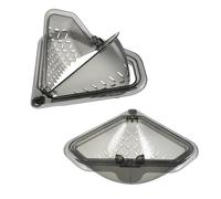 COOPHYA 2 Piezas Cesta Colador Magnético para Fregadero de Cocina Unidades Diseño Triangular para Esquina Drenaje Rápido sin Taladro para Residuos y Verduras Fácil Instalación
