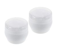COOPHYA 2 Piezas Estuche para Guardar Borlas de Polvo Contenedor de Borlas de Viaje Plástico y Lint Blanco Ñiño E Infantil Uso Diario y Bolsa de Pañales