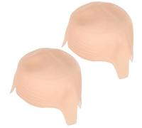 COOPHYA 2 Piezas Peluca para Cine y Drama de Goma Beige con Realista, Transpirable con Costuras, Adecuada para Hombres y Mujeres