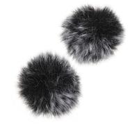 COOPHYA 2 Piezas Protector de Micrófono Clip Cubiertas Antiviento para Grabación Reducción de Ruido Estudio y Escenario