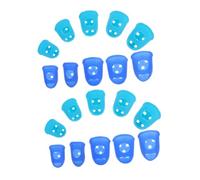 COOPHYA 20 Piezas De Guitarra Yema Del Dedo De La Guitarra Dedal Pulgar De La Guitarra Protector De Pulgar De Guitarra Gorras De Dedo De Guitarra Gel De Sílice