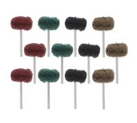 COOPHYA 24 Discos Abrasivos de Pulido Vástago de Nylon y Paño de Fibra para Taladro, Preciso de Superficies y Acceso a Áreas Estrechas, Adecuado para Metal y Componentes Delicados