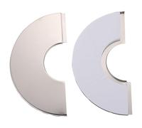 COOPHYA 2piezas Cubierta de Tubería de Acero Inoxidable Resistente para Agua Embellecedor de Orificio Mural con Instalación Profesional para Decoración y Ocultación de Baño y Cocina