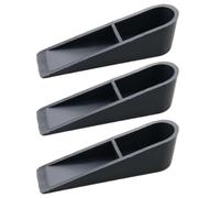 COOPHYA 3 Piezas Tope de Puerta Anticolisión Tope de Puerta de Silicona Negro, Silicona Caucho, sin Perforaciones, Silencioso, Protege Pared, para Oficina y Hogar