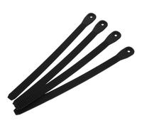 COOPHYA 4 Correas Ajustables de PVC Negras para Patines en Línea y Snowboard, Tornillos Incluidos, Diseño para Fijación Segura y Mejora del Rendimiento