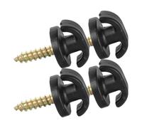 COOPHYA 4 Ganchos Uso Multipropósito en Plástico y Metal para Maletero de Coche y Instalación Versátil para Equipaje y Redes Maletero