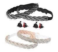 COOPHYA 4 piezas Correas Elásticas para Tacones de Mujer de Pequeñas Ajustables Correas de Sujeción Decorativas para Zapatos Altos Antideslizantes y Reemplazables