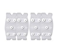 COOPHYA 4 Pinzas Antideslizantes para Botas de Invierno - Pinzas de tracción para Raquetas de Nieve - Crampones de Acero Antideslizantes para Calzado de Seguridad al Aire Libre