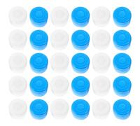 COOPHYA 40piezas Tapones Reutilizables para Jarras de Agua Tapas Selladoras para Cubos Plásticos Protección Antigoteo Compatible con Boca Plana y Presión Duraderas y Fáciles de Limpiar