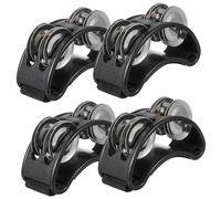 COOPHYA 4piezas Tambores De Pies Instrumentos De Percusión Portátiles Para Adultos y Niño Niña Sonajas De Pies Diseño Elegante y Sonido Nítido Perfectos Para Fiestas y Presentaciones