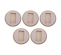 COOPHYA 5 Piezas Topes para Ruedas de Muebles, de Fieltro para Ruedas de Muebles, Beige, Fieltro Eva Abs, Reducen Fricción y Evitan Daños en Suelos de Madera,