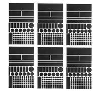 COOPHYA 6 Pegatinas bloqueadoras de luz, filtros LED atenuadores para enrutadores, Relojes y electrodomésticos, Cubiertas LED Opacas Negras.
