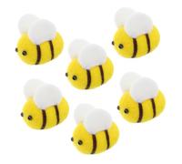 COOPHYA 6piezas Bolas De Fieltro De Abeja De Lana Para Manualidades Decoración De Shower y Accesorios De Ropa Adorables y Suaves Para Proyectos