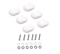 COOPHYA 6piezas Clavijas De Afinación Vintage Para Guitarra Acústica Botones De Plástico Blanco Cabezas De Máquina Selladas Reemplazo Para Clavijas De Afinación Dañadas