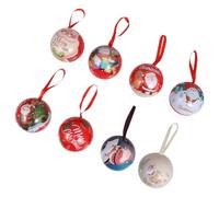 COOPHYA 8 Cajas de Hierro para Dulces Navideños, Resistentes y Versátiles, Diseño Delicado para Fiestas Familiares y Banquetes de Navidad Varios estilos
