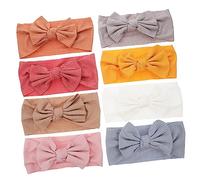 COOPHYA 8piezas Diadema Elástica Para Pañuelo Turbante Para Recién Nacidos Bandas Pelo