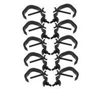 COOPHYA Abrazaderas de Aluminio para Luces de Escenario, Ganchos Negros de 20 Mm para Tubos de 30-52 Mm, 10 Unidades, Accesorios de Iluminación para Montaje Flexible en Clubs y Conciertos