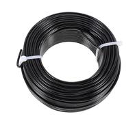 COOPHYA Alambre de Aluminio para Joyería 3 MM Negro Rollo Grande para Abalorios y Esculpir Material Flexible para Manualidades y Fabricación de Pendientes Anillos y Collares