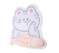 COOPHYA Alfombrilla de Ratón y Reposamuñecas de de Leche con Forma de Gato Divertida Resistente al Desgaste y Antideslizante para Oficina y Hogar