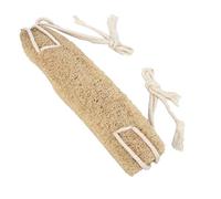 COOPHYA Banda Exfoliante Natural de Lufa para Ducha, Fregador de Doble Cara para Espalda y Cuerpo, Color Beige, Tamaño Variable, Esponja Vegetal Transpirable para Cuidado Personal y Baño