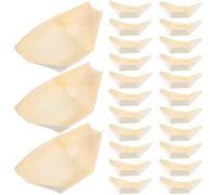 COOPHYA Barco de Aperitivos de Madera Desechable en Forma de Barco, Seguro para Alimentos, Adecuado para Picnic y Bodas, Paquete de 100 Piezas