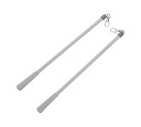COOPHYA Barra para Cortinas de Fibra de Vidrio 30.5x1.5cm con Ganchos para Cortinas 2 Piezas, Diseño Minimalista y Sencilla para Oficina o Baño