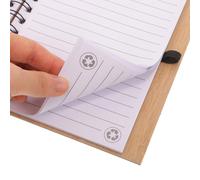 COOPHYA Bloc de Notas Planificador Portátil de Papel Cubierta de Caña, Cuaderno de Espiral Pequeño para Uso Diario, Bloc Compacto para Oficina y Estudiantes, Suministro Práctico