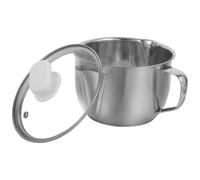COOPHYA Bol de Acero Inoxidable para Separación de Aceite y Agua con Tapa, Fácil de Limpiar, Adecuado para Cocinas Domésticas y Áreas de Procesamiento de Alimentos