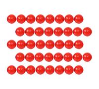 COOPHYA Bolas de Lotería Abiertas de 3 Cm, 100 Piezas, Plástico Pvc Rojo Reutilizable, sin Costuras, Accesorios para Juegos y Actividades de Fiesta en Casa y Eventos Sociales