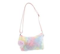 COOPHYA Bolso Bandolera de Felpa para Mujer Bolsa de Hombro Multiusos con Diseño Tie Dye para Almacenar Teléfonos y Esenciales