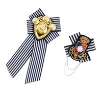 COOPHYA Broche Decorativo Estilo Academia Borlas, Charreteras de Hombro Vintage, Insignia para Ropa y Disfraces, Set de 2 Piezas, Adecuado para Personalizar Uniformes Escolares