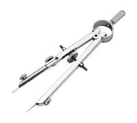 COOPHYA Brújula de Resorte Metálica Multifuncional, Herramienta de Dibujo Técnico Compacta, Accesorio de Trabajo Resistente al Desgaste para Estudiantes y Profesionales, Adecuado