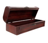 COOPHYA Caja de Madera Marrón Contenedor Estable para Botella de Vino Tinto Portátil Cuerda Adecuado para Botellas de Vino en Fiestas de