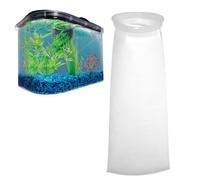 COOPHYA Calcetines Filtrantes de PP Blanco Reutilizables y Limpiables para para Acuarios Marinos y Tropicales para Polvo y Alimentos No Consumidos