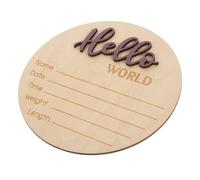 COOPHYA Cartel De Anuncio De Nacimiento Madera Prop Fotográfico Para Recién Nacidos Placa Personalizada Para Fotografías De Bebés Signo De Nacimiento Nombre Español y Chino