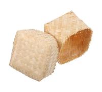 COOPHYA Cesta Vaporera de Bambú para Arroz Glutinoso y Dim Sum Diseño Artesanal Tradicional, Adecuado para Restaurantes y Reuniones Festivas, y Resistente