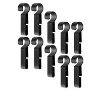 COOPHYA Clips para Casco de Seguridad Antideslizantes 10 Piezas Soporte de Clip para Luz de Casco Accesorios para Camping Ciclismo Senderismo Industrial