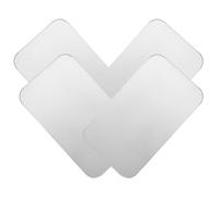 COOPHYA Colchoneta de Aluminio para Conejos y Chinchillas, Set de 4 Piezas 10X6 CM, Tapete Refrigerante para Dormir en Verano