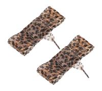 COOPHYA Cordones Planos de Cinta Animal de Leopardo 110 Cm de Largo y 4 Cm Anchos Cordones Gruesos para Zapatillas Deportivas y Botas para Zapatos de Mujer y Niñas